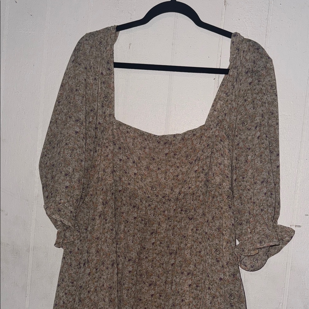 Floral Patterned Mini Dress